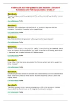 CMIT Exam 2027 100 Questions and Answers &vert; Detailed&NewLine;Rationales and Full Explanations &vert; Grade A&plus;