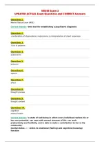 NR548 Exam 3&NewLine;UPDATED ACTUAL Exam Questions and CORRECT Answers