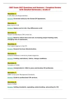 CMIT Exam 2027 Questions and Answers &vert; Complete Review&NewLine;with Detailed Rationales &vert; Grade A&plus;