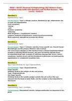 NR507 &sol; NR 507 Advanced Pathophysiology 2027 Midterm Exam -&NewLine;Complete Study Guide with Questions and Verified Answers - 100&percnt;&NewLine;Correct - Grade A&plus;