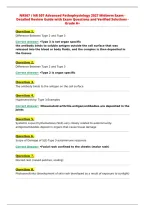 NR507 &sol; NR 507 Advanced Pathophysiology 2027 Midterm Exam -&NewLine;Detailed Review Guide with Exam Questions and Verified Solutions -&NewLine;Grade A&plus;