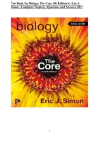 Test Bank for Biology&colon; The Core&comma; 4th Edition by Eric J&period; Simon &vert; Complete Chapters 1&ndash;12 &vert; Questions & Answers 2027