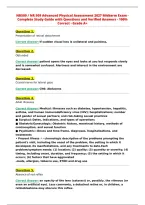 NR509 &sol; NR 509 Advanced Physical Assessment 2027 Midterm Exam -&NewLine;Complete Study Guide with Questions and Verified Answers - 100&percnt;&NewLine;Correct - Grade A&plus;&NewLine;