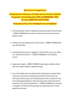 ALF Core FL Competency  &NewLine;Comprehensive Resource To Help You Ace Exams Includes &NewLine;Frequently Tested Questions With ELABORATED 100&percnt; &NewLine;Correct COMPLETE SOLUTIONS &NewLine;Guaranteed Pass First Attempt&excl;&excl; Current Update&excl;&excl;