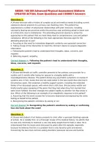 NR509 &sol; NR 509 Advanced Physical Assessment Midterm&NewLine;UPDATED ACTUAL Exam Questions and CORRECT Answers&NewLine;