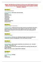 NR509 &sol; NR 509 Advanced Physical Assessment 2027 Midterm Exam -&NewLine;Ultimate Exam Prep with Actual Questions and Complete Verified&NewLine;Answers - Grade A&plus;