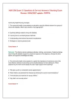 NUR 206 Exam 3 &vert; Questions & Correct Answers &vert; Nursing Exam &NewLine;Review &vert; 2026&sol;2027 update&period;-FORTIS&period;