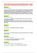 NR546 &sol; NR 546 Psychopharmacology 2027 Midterm Exam - Detailed&NewLine;Review Guide with Exam Questions and Verified Solutions - Grade A&plus;