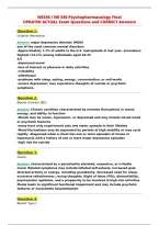 NR546 &sol; NR 546 Psychopharmacology Final&NewLine;UPDATED ACTUAL Exam Questions and CORRECT Answers