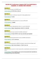 Nrcme Dot Certification Complete 2027 Test Questions &&NewLine;Answers - A&plus; Graded 100&percnt; Verified&NewLine;
