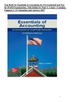 Test Bank for Essentials of Accounting for Governmental and Not-for-Profit Organizations&comma; 15th Edition by Paul A&period; Copley &vert; Complete Chapters 1&ndash;14 &vert; Questions & Answers 2027