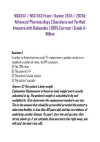 NSG533 &sol; NSG 533 Exam 1 &lpar;Latest 2024 &sol; 2025&rpar;&colon; Advanced Pharmacology &vert; Questions and Verified Answers with Rationales &vert; 100&percnt; Correct &vert; Grade A - Wilkes
