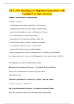 BUNDLE OF STR 293 QUESTIONS WITH VERIFIED CORRECT ANSWERS