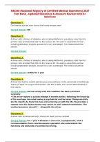 NRCME &lpar;National Registry of Certified Medical Examiners&rpar; 2027&NewLine;Test Bank - Updated Questions & Answers Review with A&plus;&NewLine;Solutions