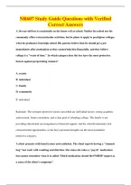 NR607 Study Guide Questions with Verified&NewLine;Correct Answers