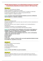 NRCME &lpar;National Registry of Certified Medical Examiners&rpar; Test Bank&NewLine;- Comprehensive Questions & Answers Guide A&plus; 2027 Exam Prep&NewLine;