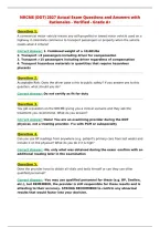 NRCME &lpar;DOT&rpar; 2027 Actual Exam Questions and Answers with&NewLine;Rationales - Verified - Grade A&plus;&NewLine;