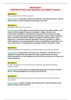 NRCME &lpar;DOT&rpar;&NewLine;UPDATED ACTUAL Exam Questions and CORRECT Answers