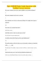 BUNDLE OF AMB100  QUESTIONS WITH VERIFIED CORRECT ANSWERS