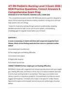 ATI RN Pediatric Nursing Level 3 Exam 2026 &vert; NGN Practice Questions&comma; Correct Answers & Comprehensive Exam Prep