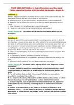 NRNP 6541 2027 Midterm Exam Questions and Answers -&NewLine;Comprehensive Review with Detailed Rationales - Grade A&plus;
