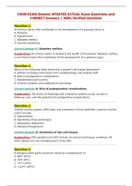 CNOR EXAM Newest UPDATED ACTUAL Exam Questions and&NewLine;CORRECT Answers &vert; 100&percnt; Verified Solutions