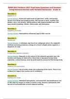 NRNP 6541 Pediatric 2027 Final Exam Questions and Answers -&NewLine;Comprehensive Review with Detailed Rationales - Grade A&plus;
