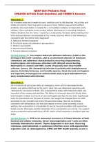 NRNP 6541 Pediatric Final&NewLine;UPDATED ACTUAL Exam Questions and CORRECT Answers&NewLine;