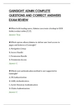 Gainsight Admin Complete&NewLine;Questions And Correct Answers&NewLine;Exam Review