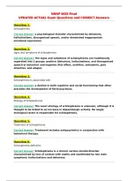 NRNP 6635 Final&NewLine;UPDATED ACTUAL Exam Questions and CORRECT Answers&NewLine;
