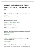 Gainsight Admin Comprehensive&NewLine;Questions And Solutions Graded&NewLine;A&plus;