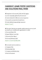 Gainsight Admin Tested Questions&NewLine;And Solutions Final Paper&NewLine;
