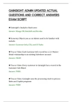 Gainsight Admin Updated Actual&NewLine;Questions And Correct Answers&NewLine;Exam Script