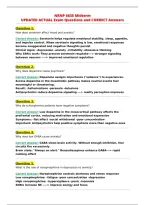 NRNP 6635 Midterm&NewLine;UPDATED ACTUAL Exam Questions and CORRECT Answers