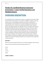 Florida &lpar;FL&rpar; Certified Electrical Contractor &NewLine;Examination &vert; Latest Verified Questions and &NewLine;Detailed Answers 