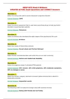 NRNP 6675 Week 6 Midterm&NewLine;UPDATED ACTUAL Exam Questions and CORRECT Answers&NewLine;
