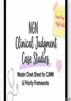 Next-Gen NCLEX &lpar;NGN&rpar; Clinical Judgment Cheat Sheet & Case Study Framework &vert; 2026&sol;2027 Updated Guide &lpar;7 Pages&rpar;