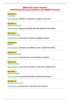 NRNP 6675 Week 6 Midterm&NewLine;UPDATED ACTUAL Exam Questions and CORRECT Answers&NewLine;
