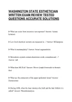 Washington&lowbar;State&lowbar;Esthetician&lowbar;Written&lowbar;Exam&lowbar;Final&lowbar;Study&lowbar;Guide&lowbar;2026&period;Pdf
