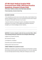 ATI RN Adult Medical-Surgical NGN Proctored Exam 2026 &vert; Med-Surg Practice Questions&comma; Answers & Exam Prep