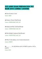 Gcss Army Exam Preparation Test&NewLine;Bank With Correct Answers