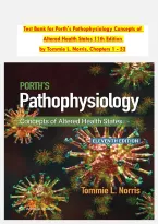 Test Bank for Porth&rsquo;s Pathophysiology 11th Edition by Tommie L&period; Norris Chapters 1-52