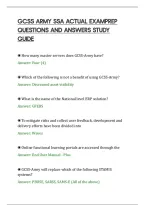 Gcss Army Ssa Actual Examprep&NewLine;Questions And Answers Study&NewLine;Guide