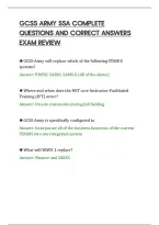 Gcss Army Ssa Complete&NewLine;Questions And Correct Answers&NewLine;Exam Review