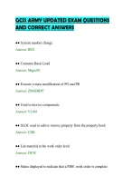 Gcss Army Updated Exam Questions&NewLine;And Correct Answers