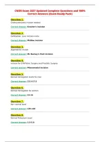 CNOR Exam 2027 Updated Complete Questions and 100&percnt;&NewLine;Correct Answers &lpar;Exam Ready Pack&rpar;