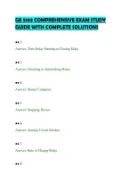 Ge 5103 Comprehensive Exam Study&NewLine;Guide With Complete Solutions&NewLine;