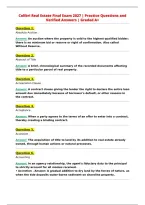 Colibri Real Estate Final Exam 2027 &vert; Practice Questions and&NewLine;Verified Answers &vert; Graded A&plus;&NewLine;