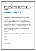 California &lpar;CA&rpar; General Electrician Certification &NewLine;Examination &vert; Latest Verified Questions and Detailed &NewLine;Answers 
