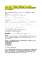 Arkansas Master Plumber Exam &lpar;Pdf&rpar; &vert; 2026 &NewLine;Questions & Answers &plus; Rationales &vert; Study Guide &vert; &NewLine;100&percnt; Correct 